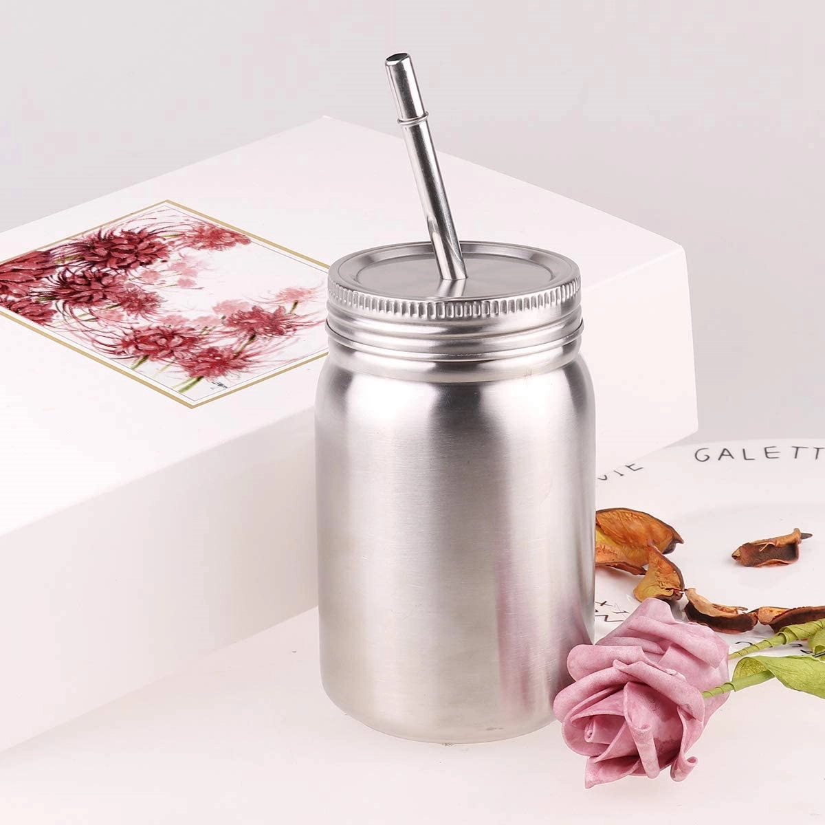 Stainless Steel Mason Jar 2