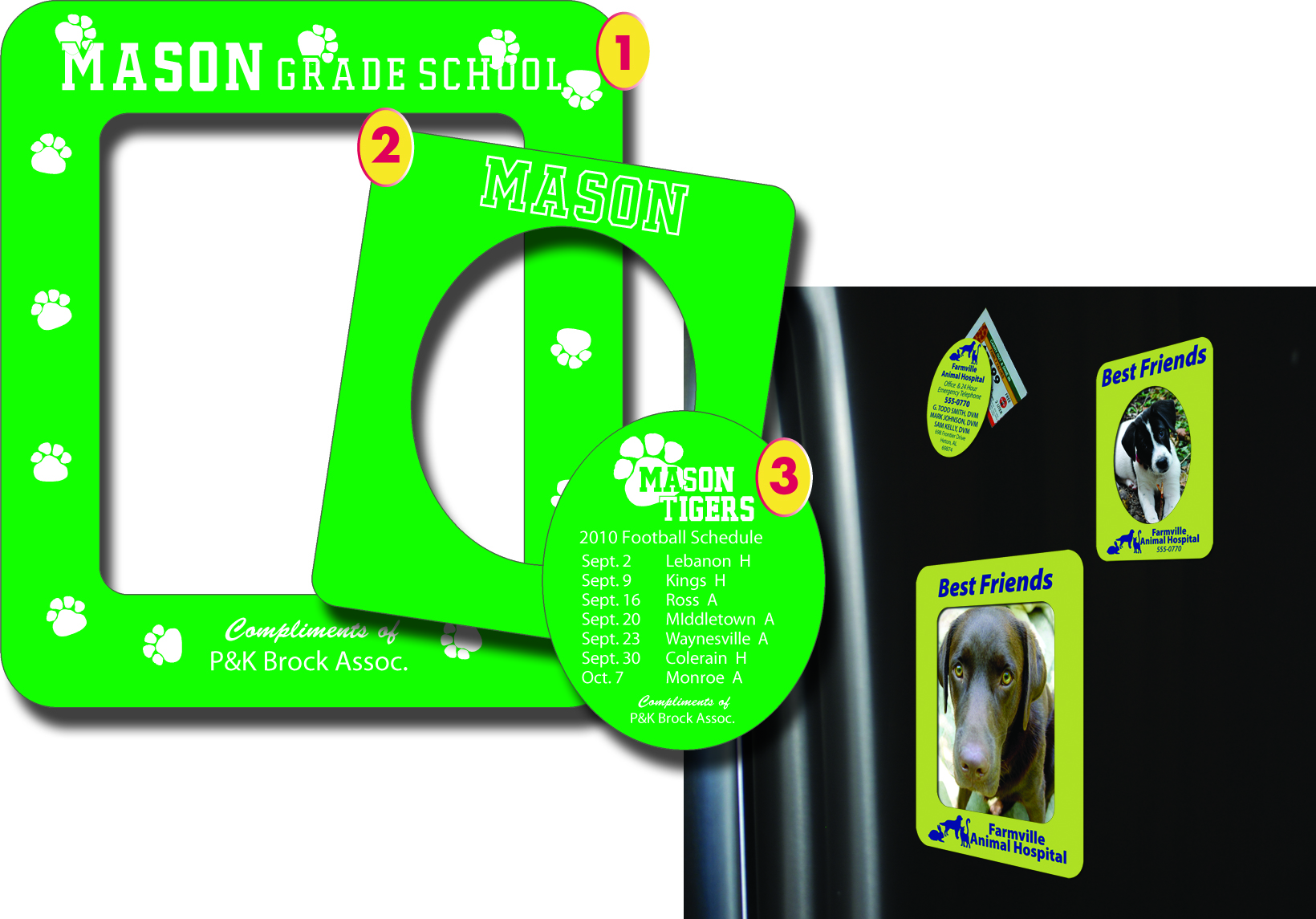 Write-On/ Wipe-Off Framer Magnet (34 mil) 2