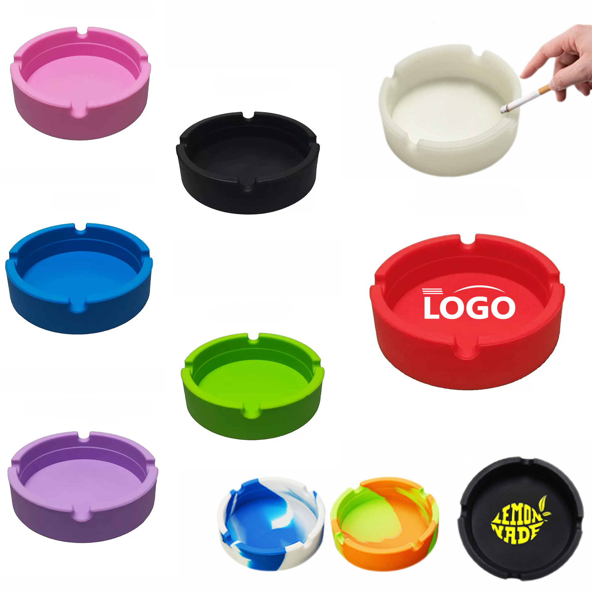 Premium Silicone Rubber Ashtray MOQ 10pcs 3
