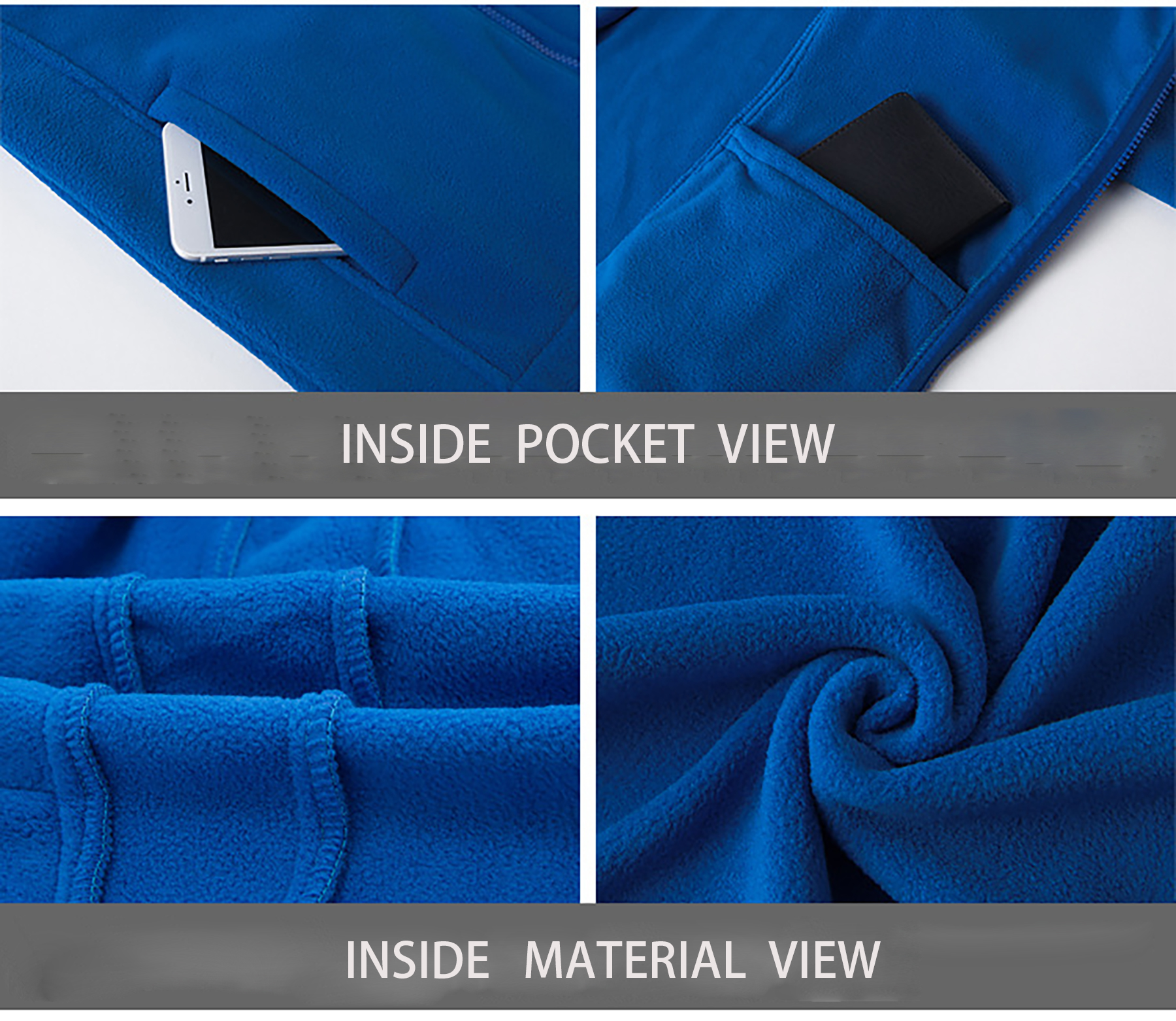 Warm Fleece Winter Jacket with Multi-Pockets 30