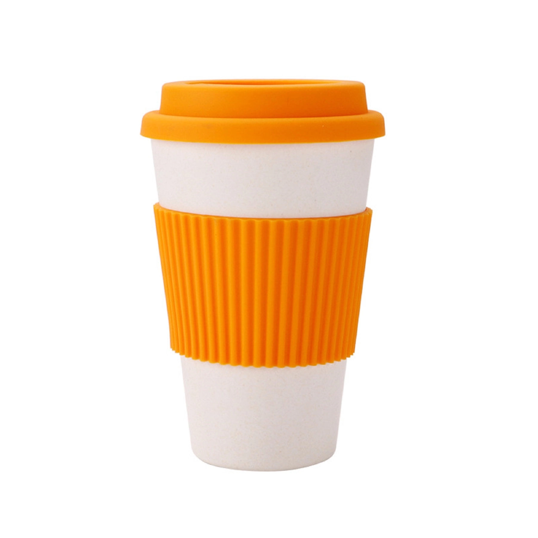 10 OZ Bamboo Fiber Reusable Coffee Cup 8
