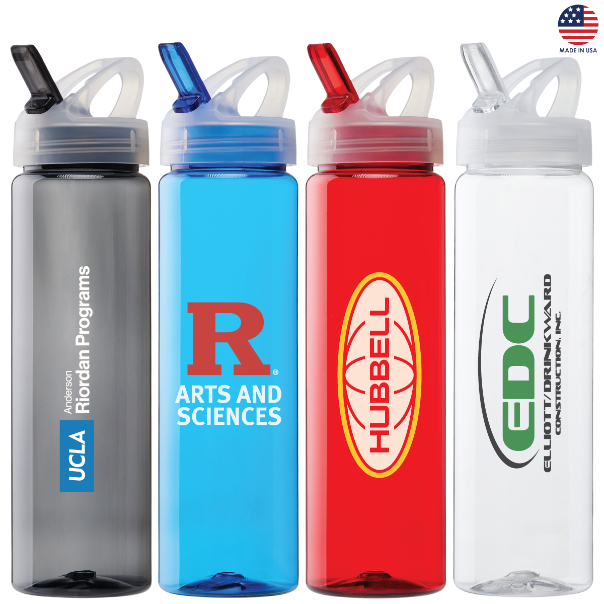 Malibu 25 oz. PET Bottle w/Flip Spout Lid 2