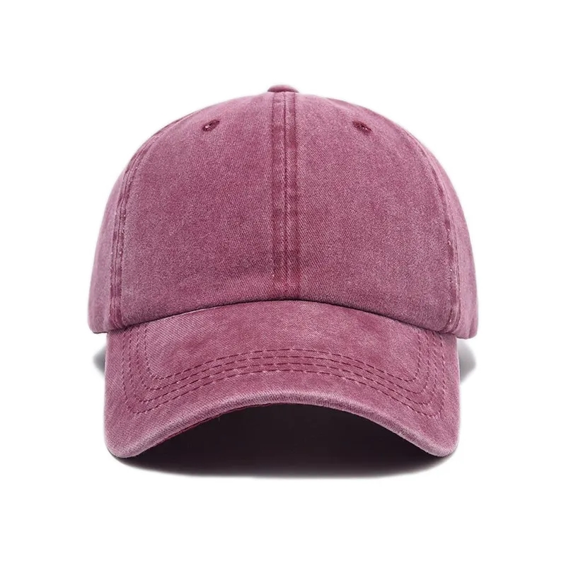 MOQ10 Vintage Cotton Washed Adjustable Baseball Caps 2