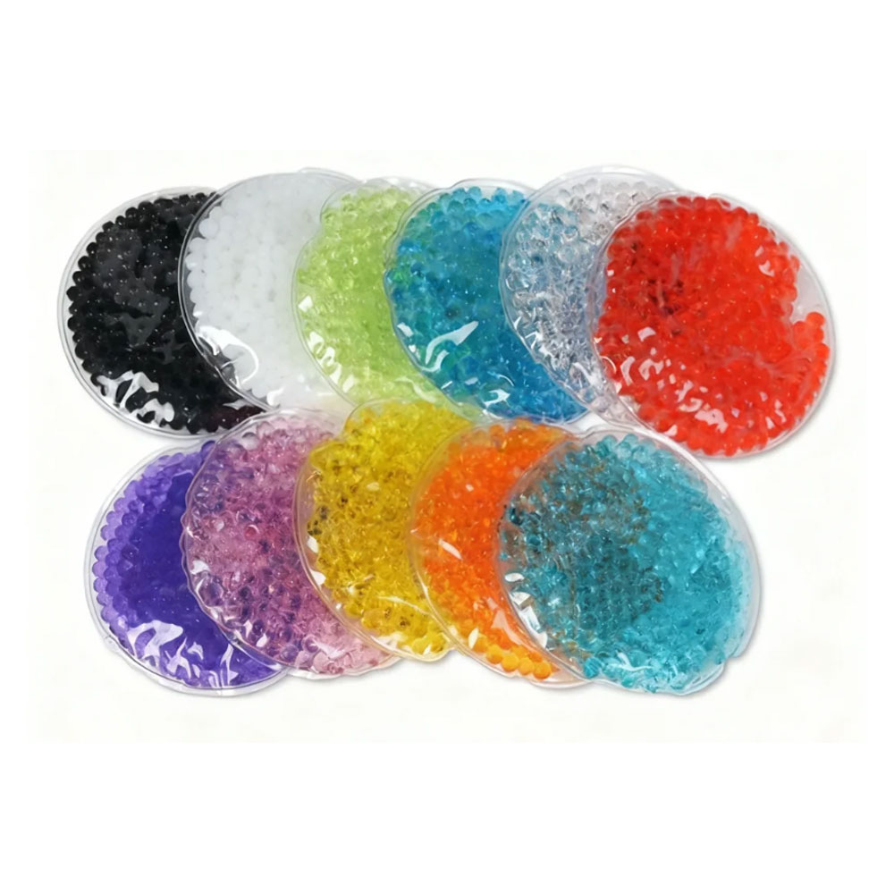 Circular absorbent beads cold and hot compress bag stress-relieving toy 5