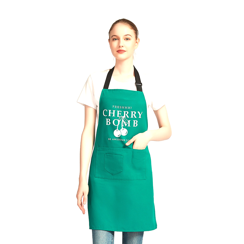 Waterproof kitchen cotton-polyester apron