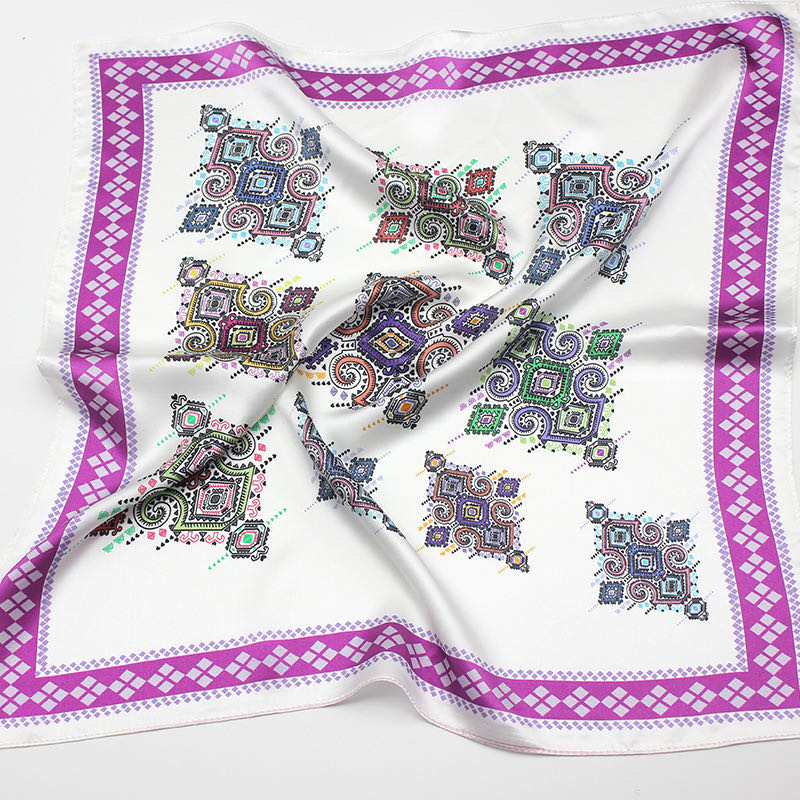 23"x 23"--Custom Silk Square Scarf w/ Fashion Pattern 2