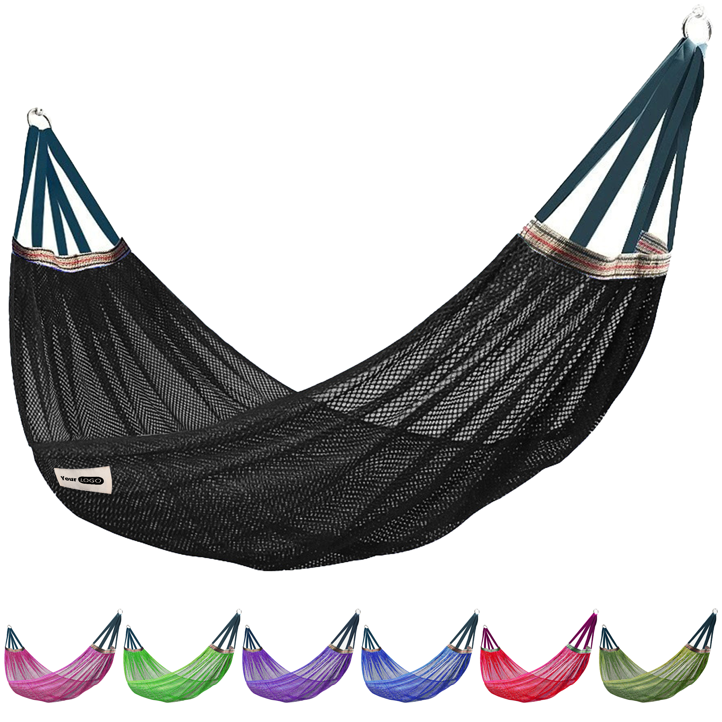 Polyester Outdoor Camping Anti Rollover Hammock 2