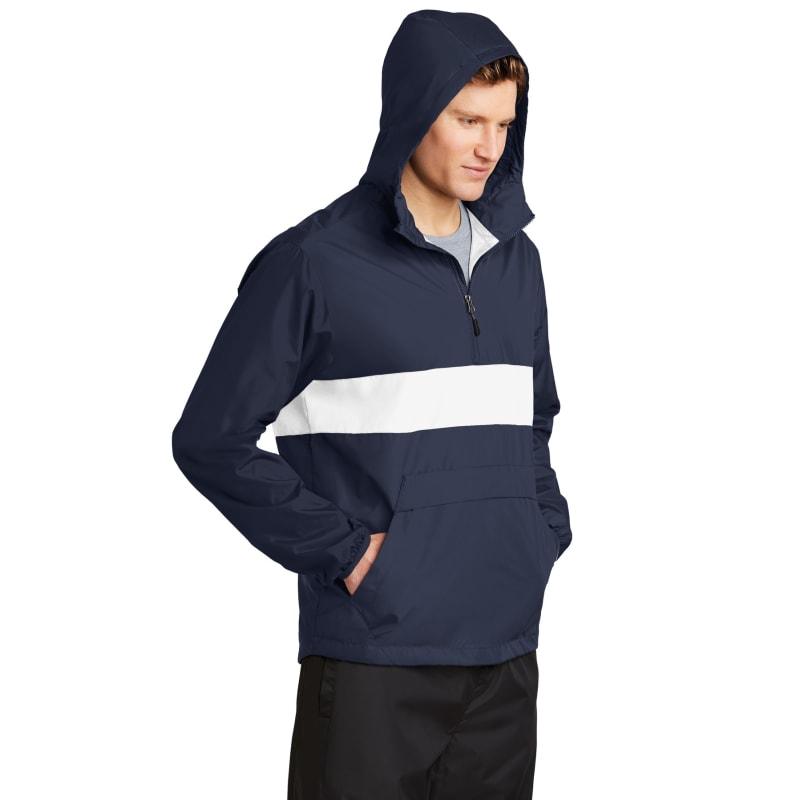 Sport-Tek Zipped Pocket Anorak. 2