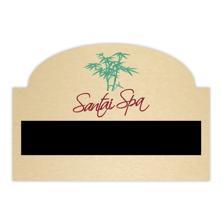 Aluminum Window Badges (2"X2.875") Rectangle W/Top Bump