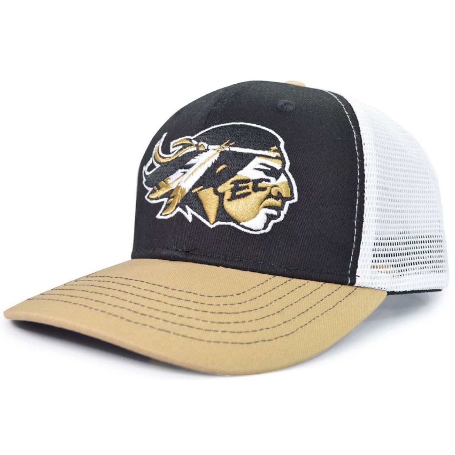 Premium Cotton & Mesh Fabric 6-Panel Structured Cap with Velcro Closure 25