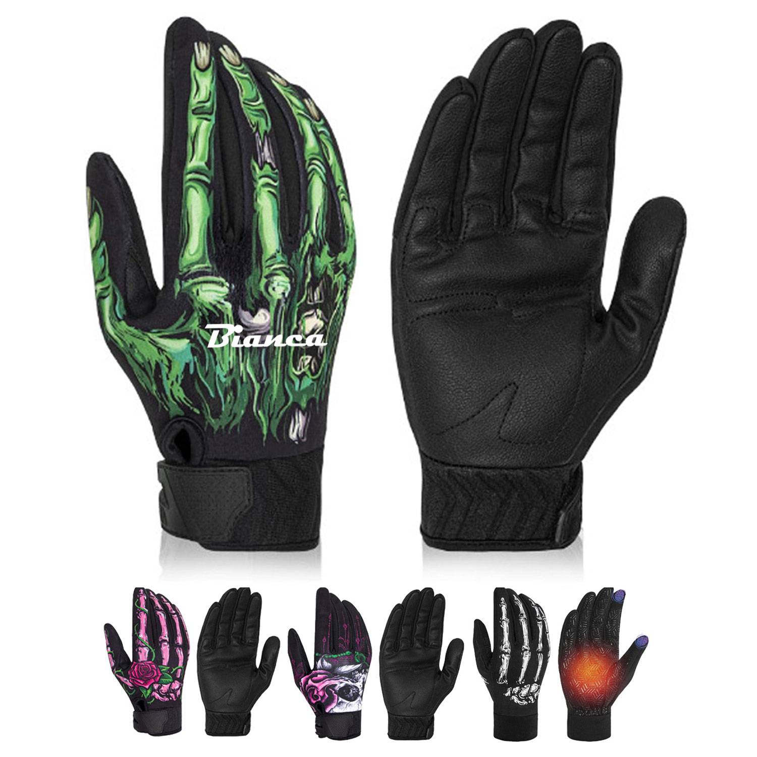 Winter PU Leather Waterproof Touchscreen Gloves