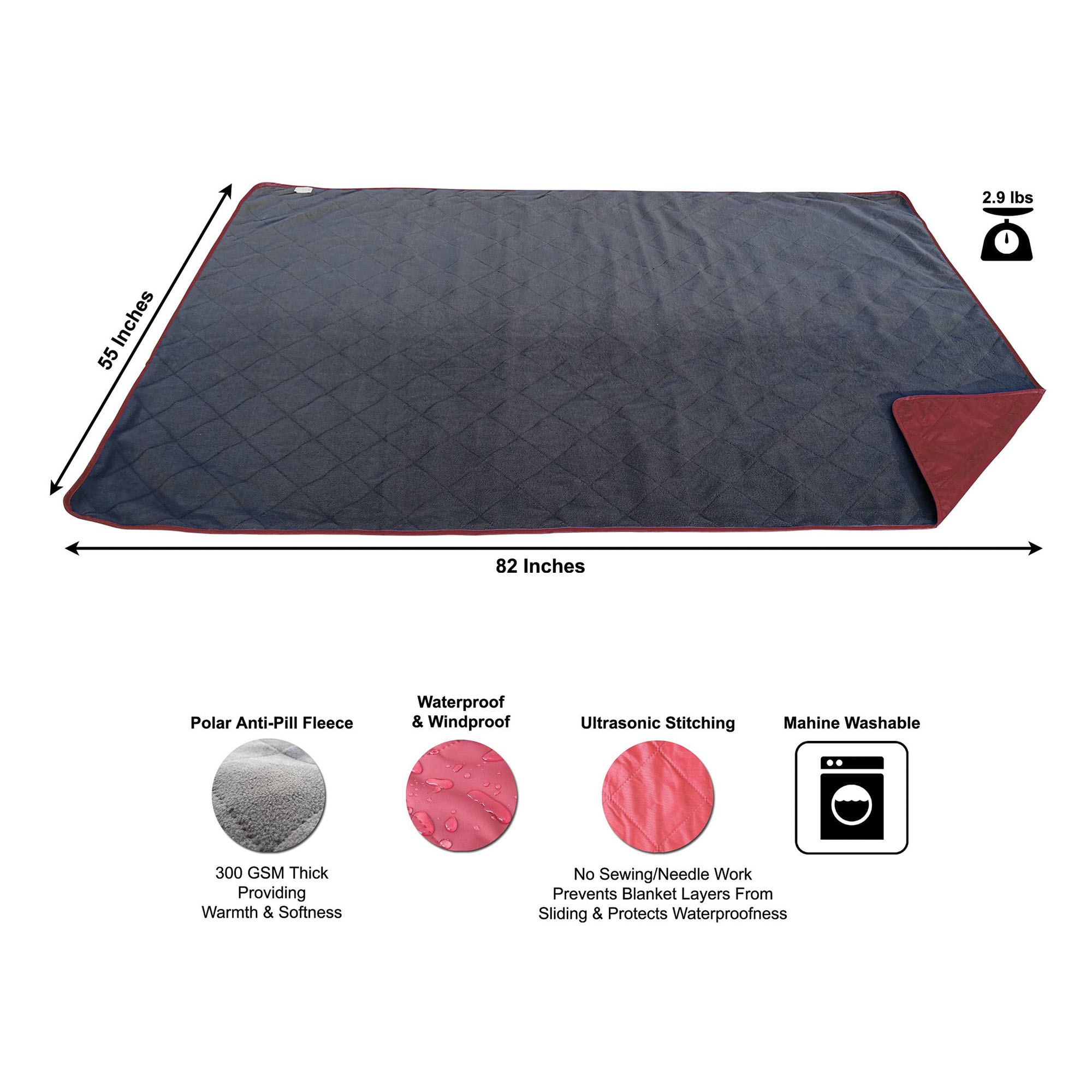 Fleece Camping Blanket 3