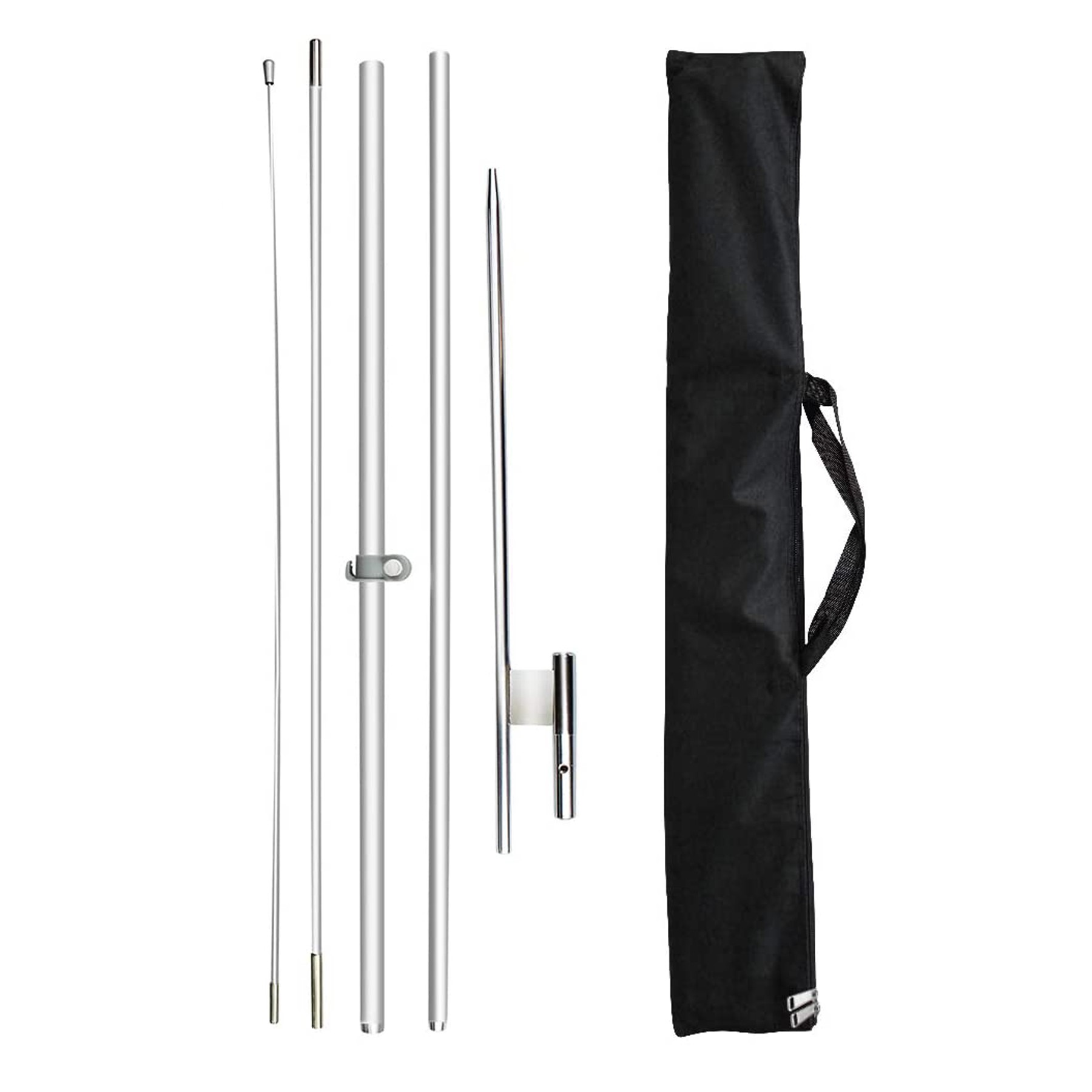 9' Single Side Full Imprint Feather Blade Flag & Banner with Cross Base 6