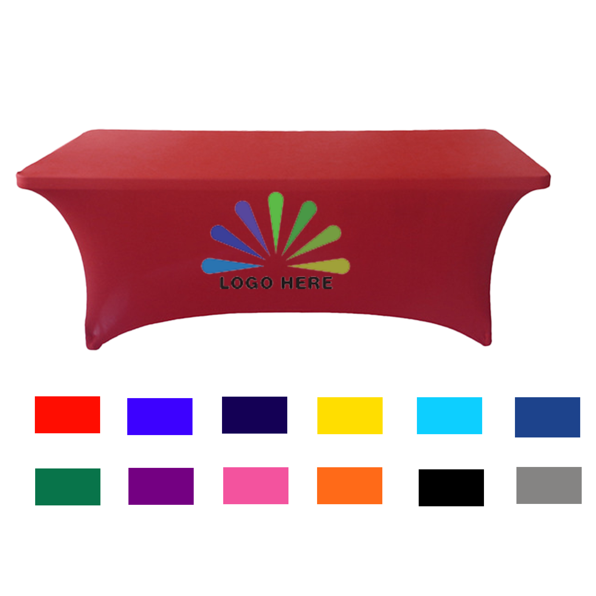 Fitted 6FT Tablecloth with Full-Color Logo 2