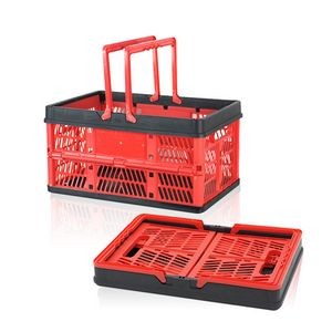Portable Folding Shopping/Storage Basket -Capacity 22 Lbs 4