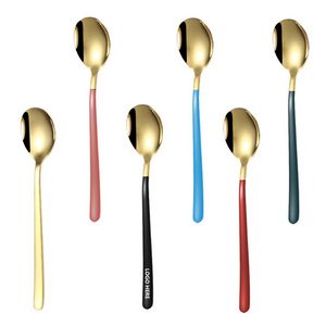 8.26 Inch Dual Color Gold Spoon 16