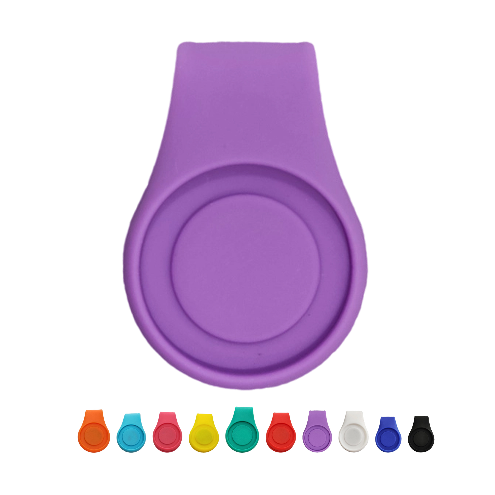 Silicone Golf Hat Clip With Magnetic Ball Marker 1.6" 9