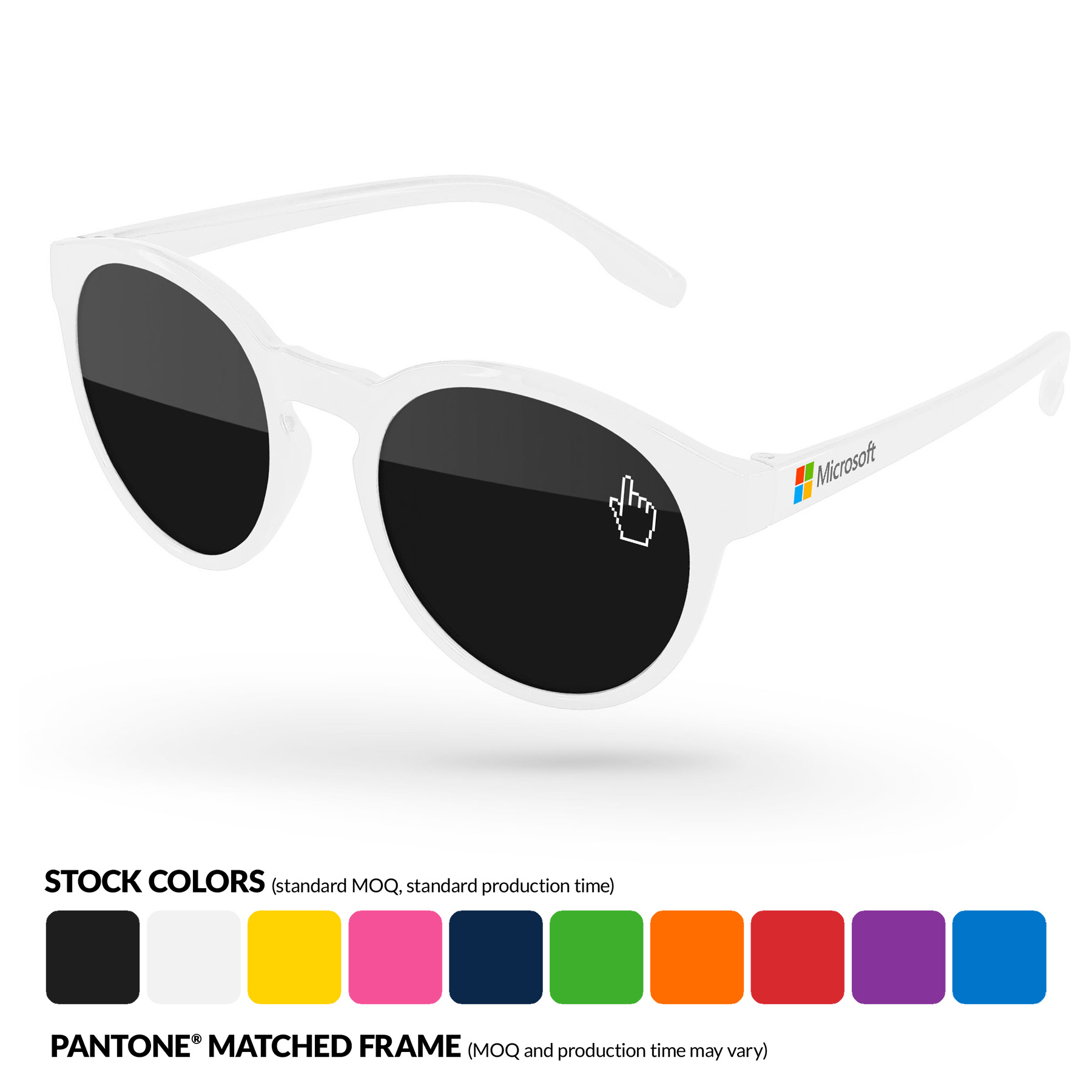 Vicky Sunglasses w/ 1 Color Lens Imprint & Full Color Temple Imprint 17