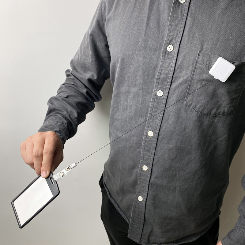 Square Retractable Badge Holder 8