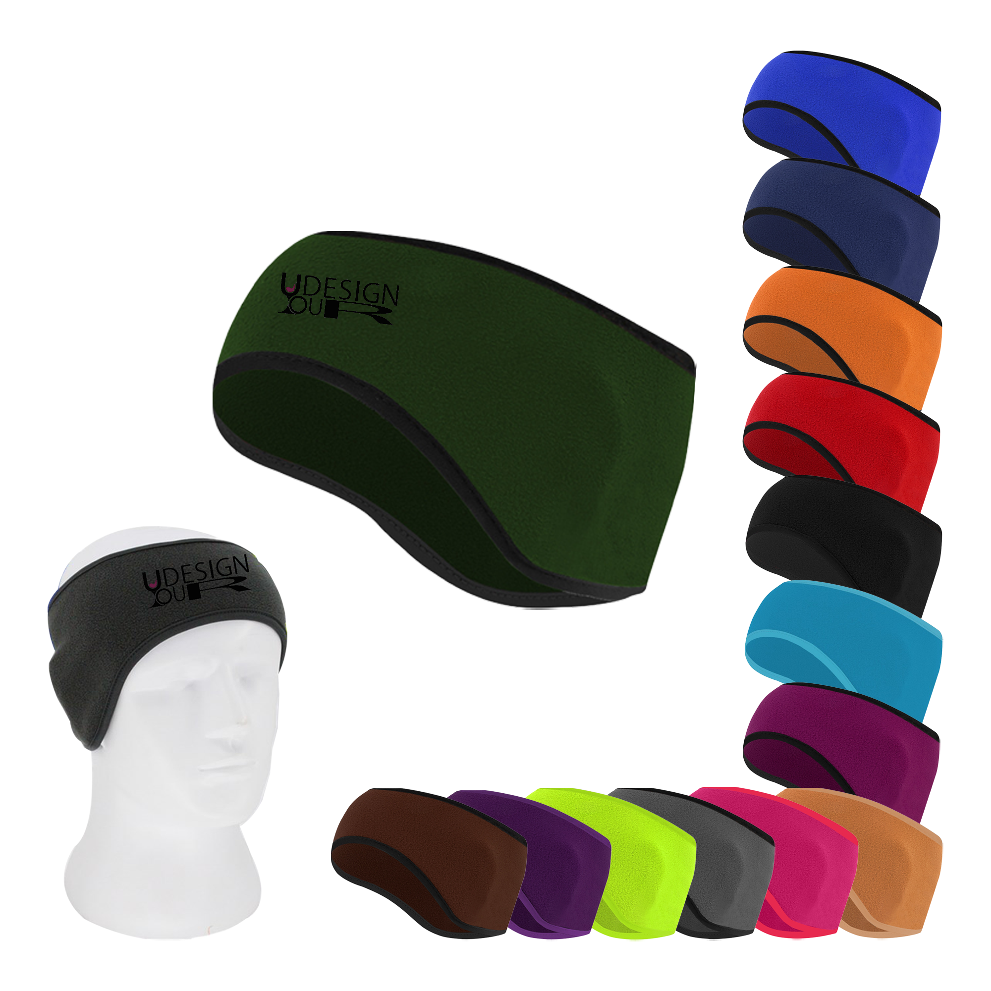 Fleece Ear Band with Custom Logo 2