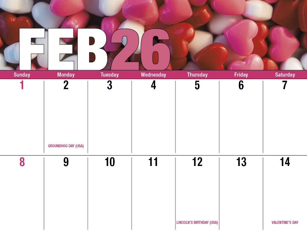 Good Value™ Seasonal Expressions Big Block - Stapled Calendar 18