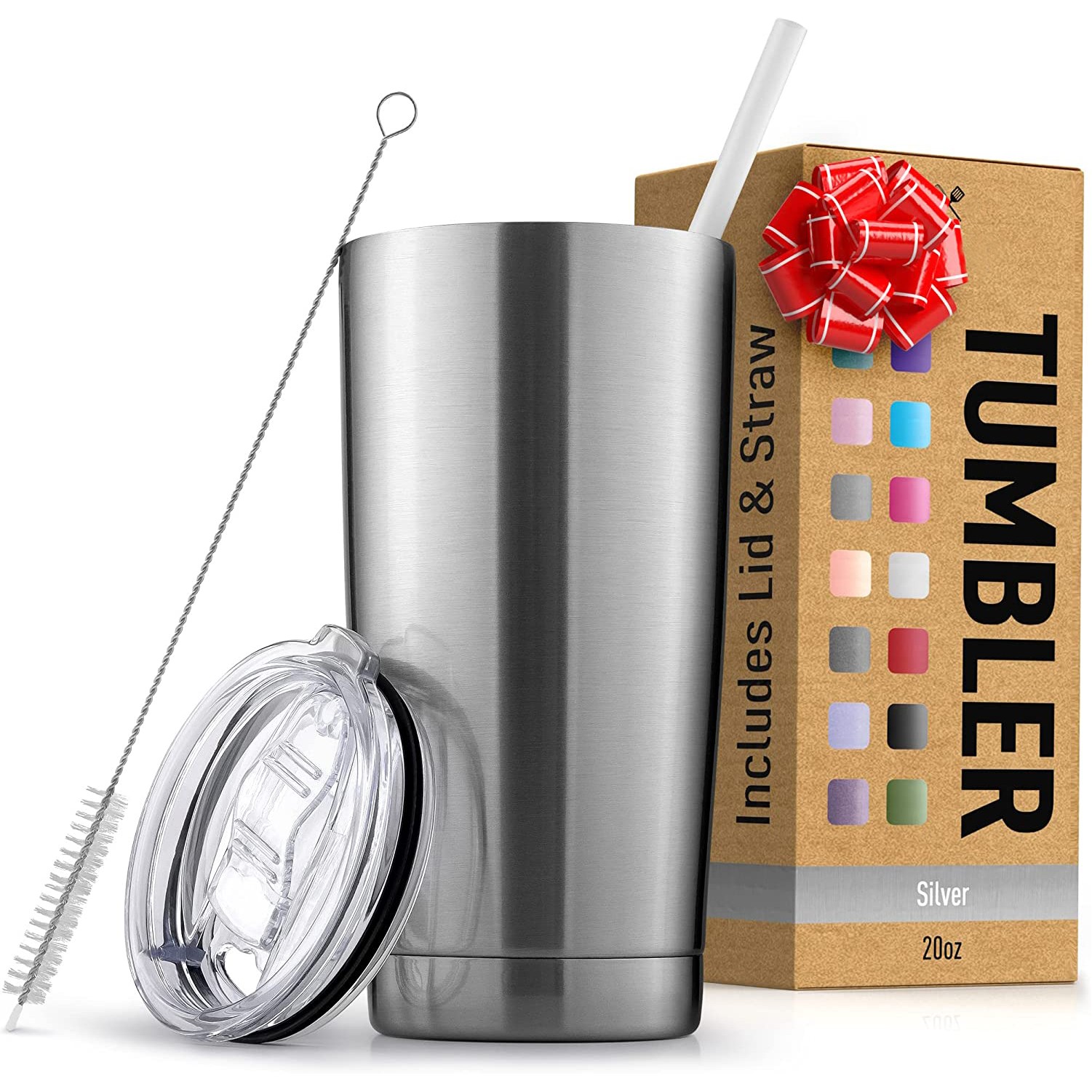 Insulated Travel Tumblers 20 Oz Stainless Steel Tumbler Cup with Lid 4