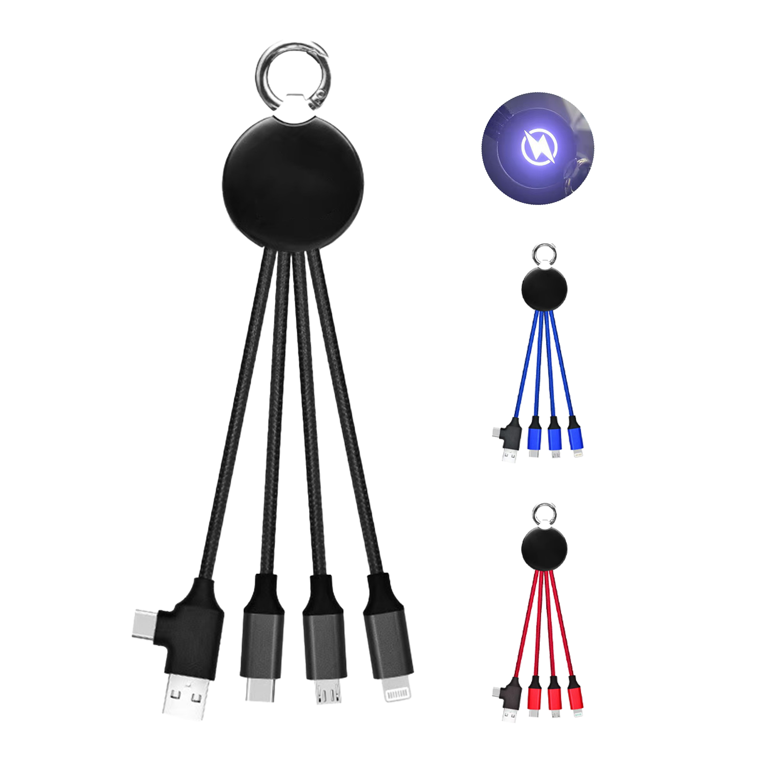 5-in-1 USB LED Charging Keychain 5