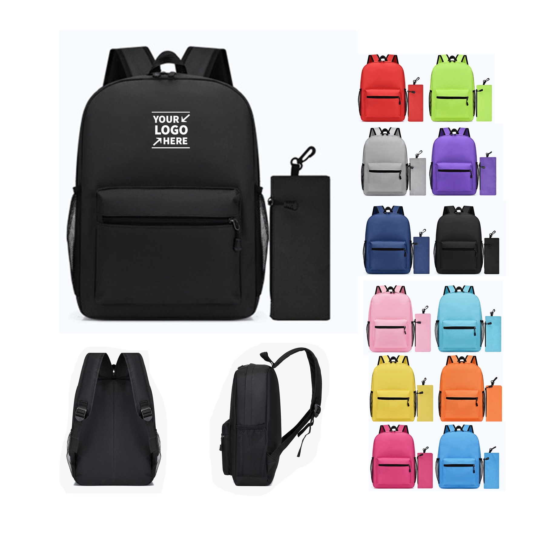Student Backpack With Pencil Case