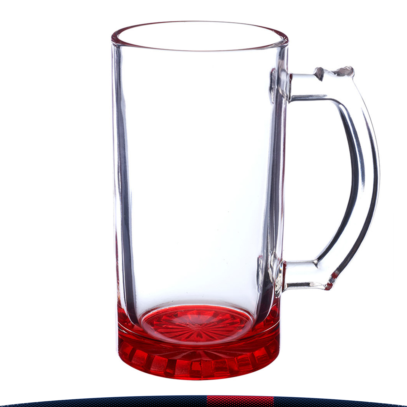 16 oz. Multicolored Bottom Beer Glasses 9