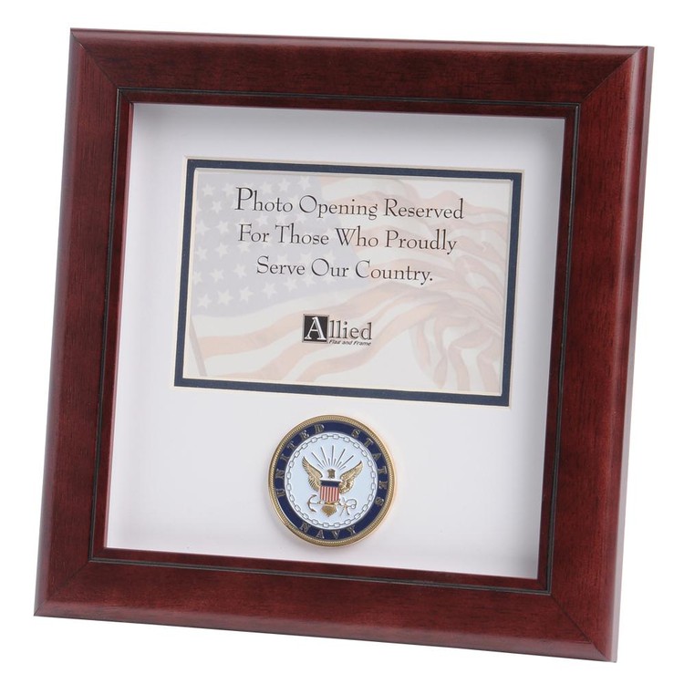 U.S. Navy Medallion 4-Inch by 6-Inch Landscape Picture Frame 1