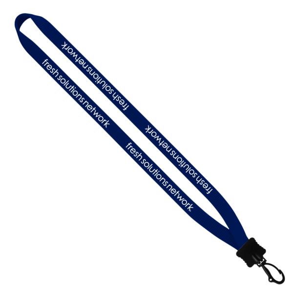 1/2" Smooth Nylon Lanyard with Plastic Clamshell & Swivel Snap Hook 4