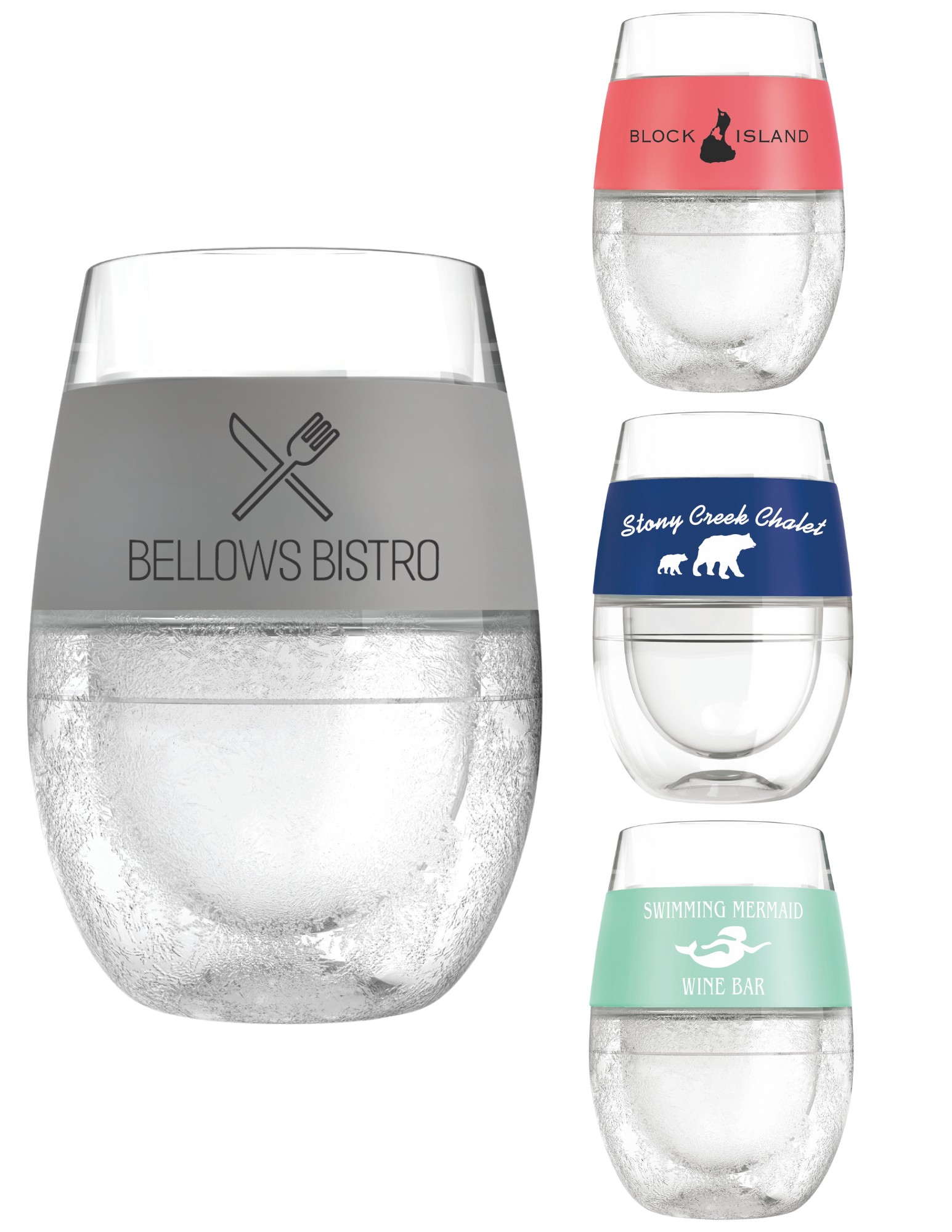 HOST® Clear Wine FREEZE™ Cup, set of 2 3