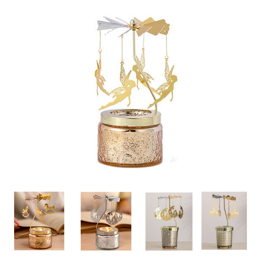 Rotary Glass Candle Holder 4