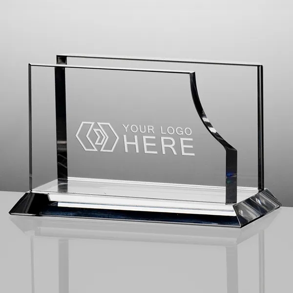 Crystal desk business card holder 2