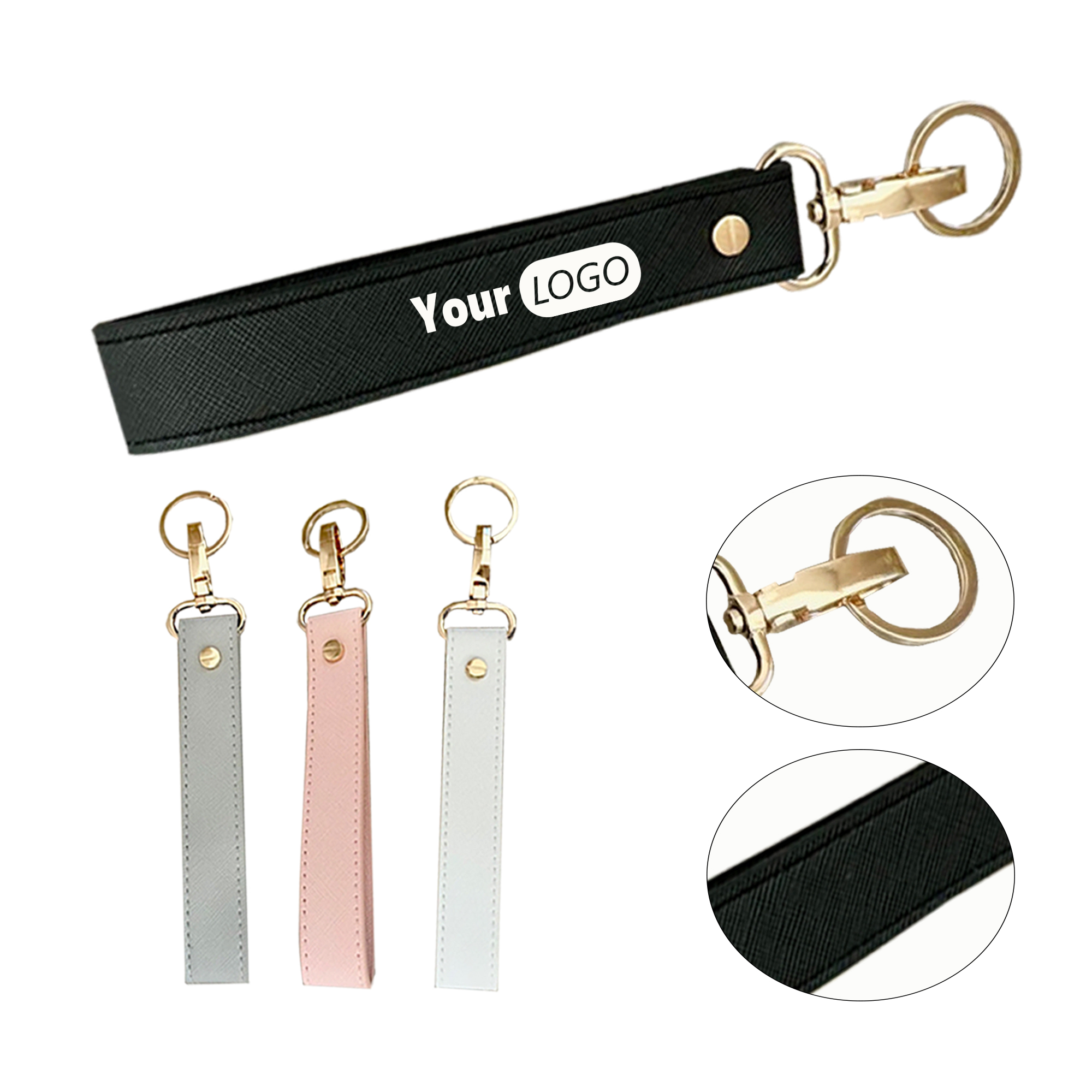 Personalized PU Leather Keychain 3