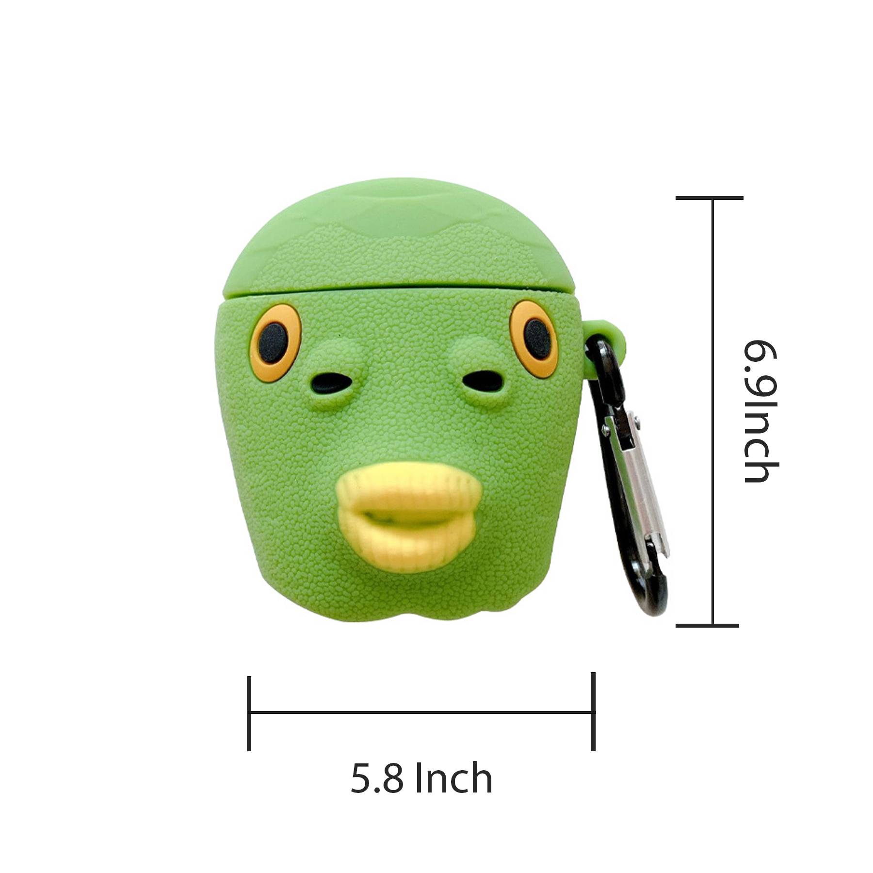 Green Fish Man Cartoon Apple Airpods Case 2