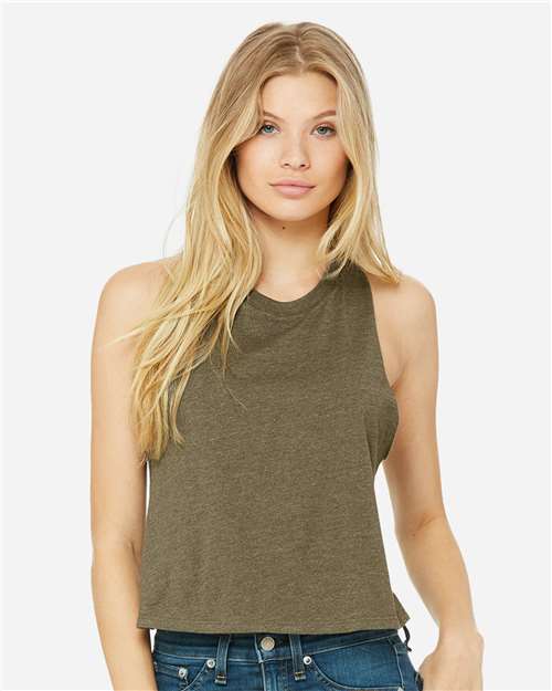 Women's Racerback Crop Tank - 6682 100
