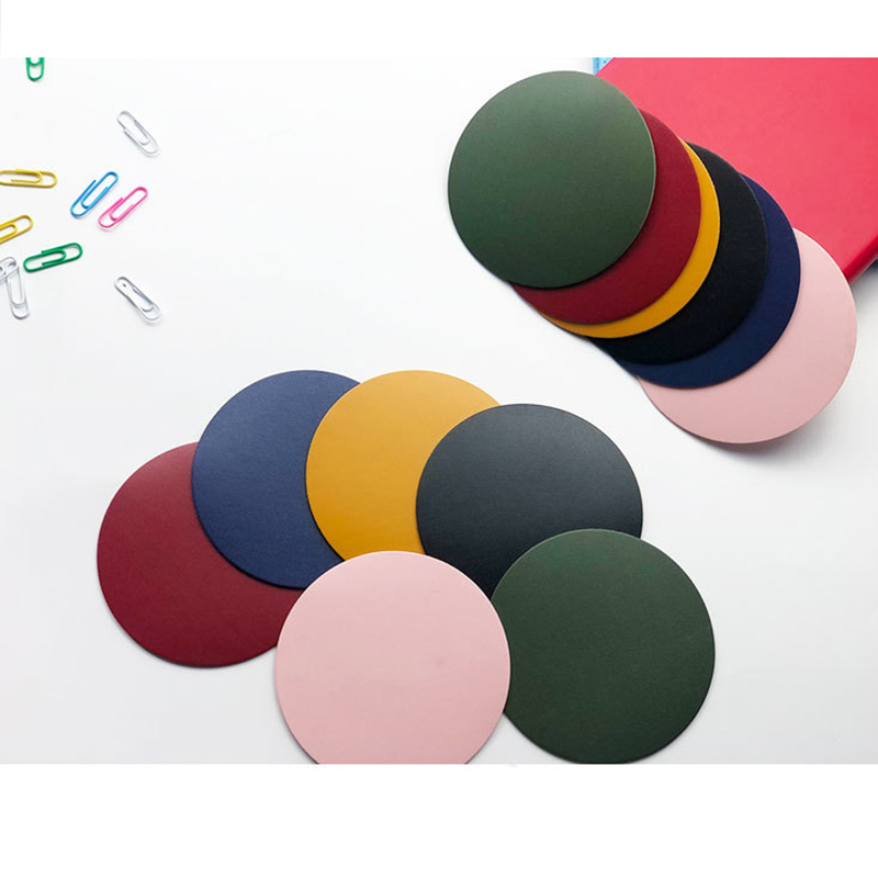 PU Leather Round Cup Coasters 11