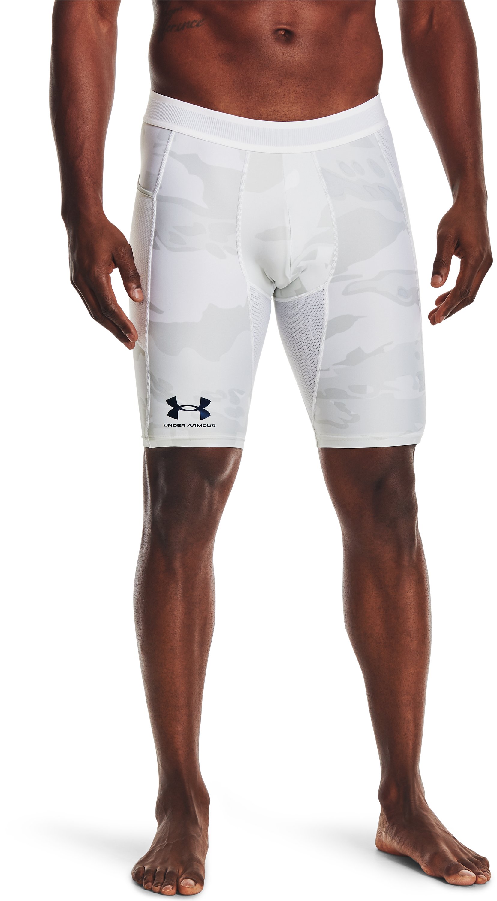 UA Iso-Chill Print Long Men's Compression Shorts 2
