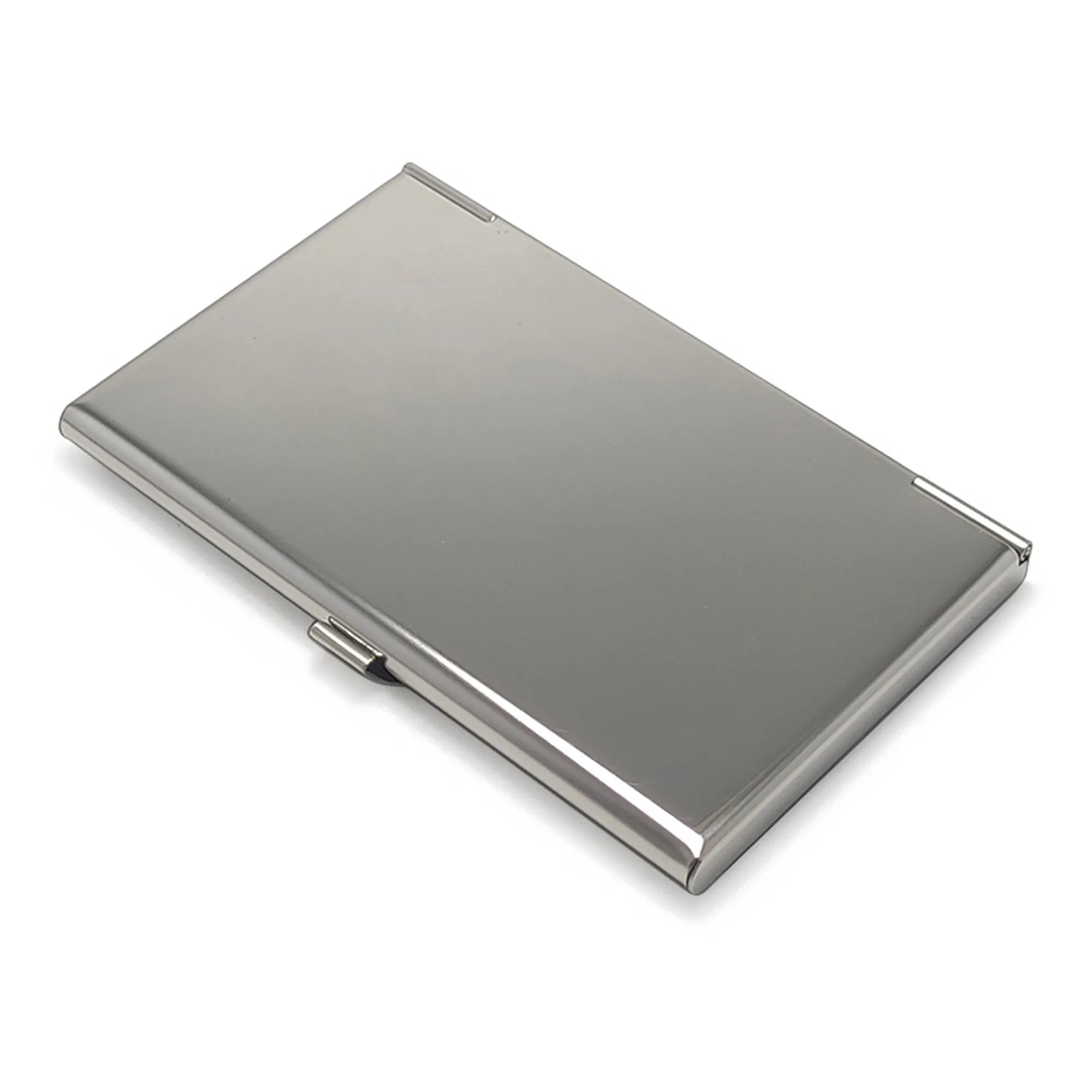 Stainless Steel PU Leather Business Card Holder MOQ10pcs 3