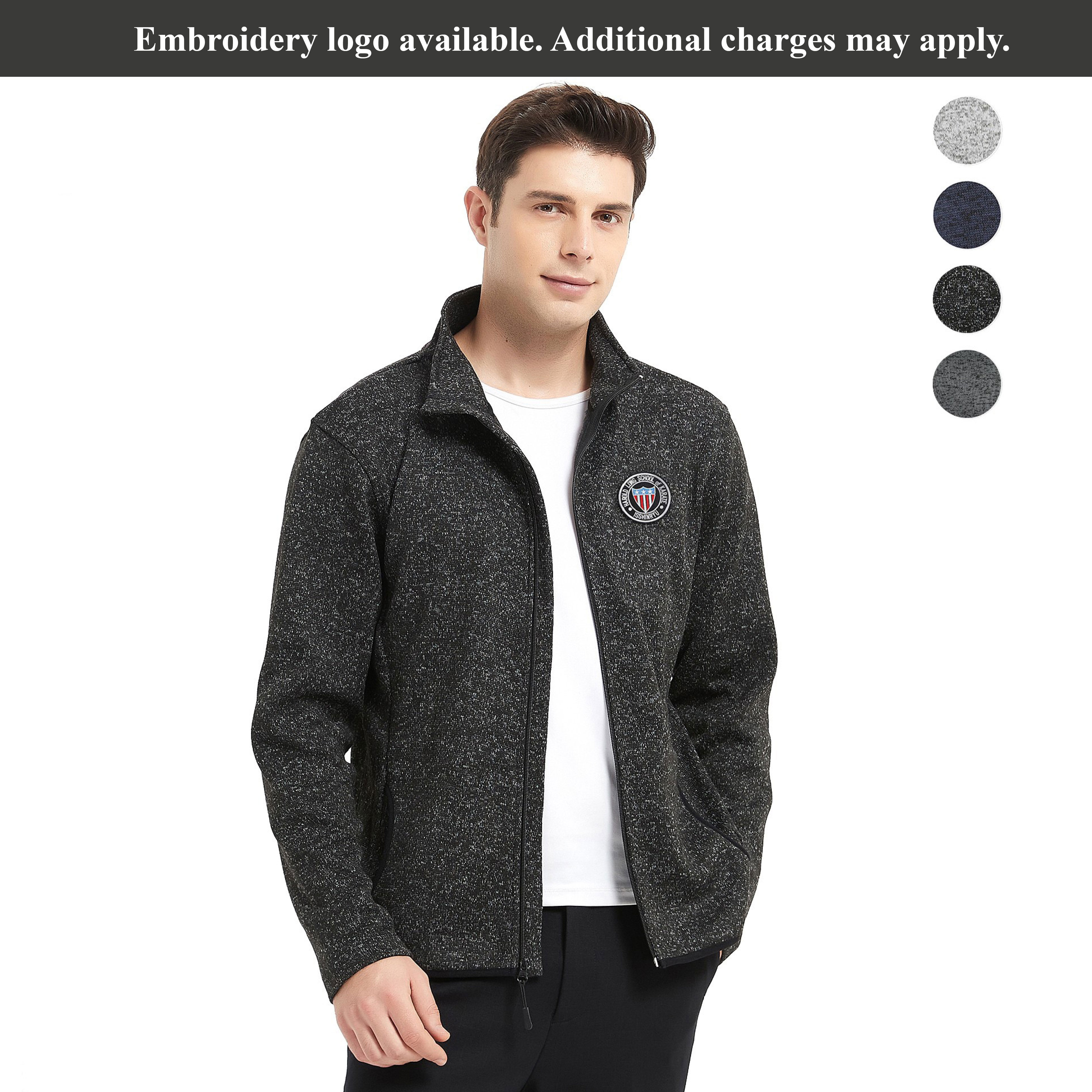 Men's Full-Zip Sweater Fleece Jacket 9