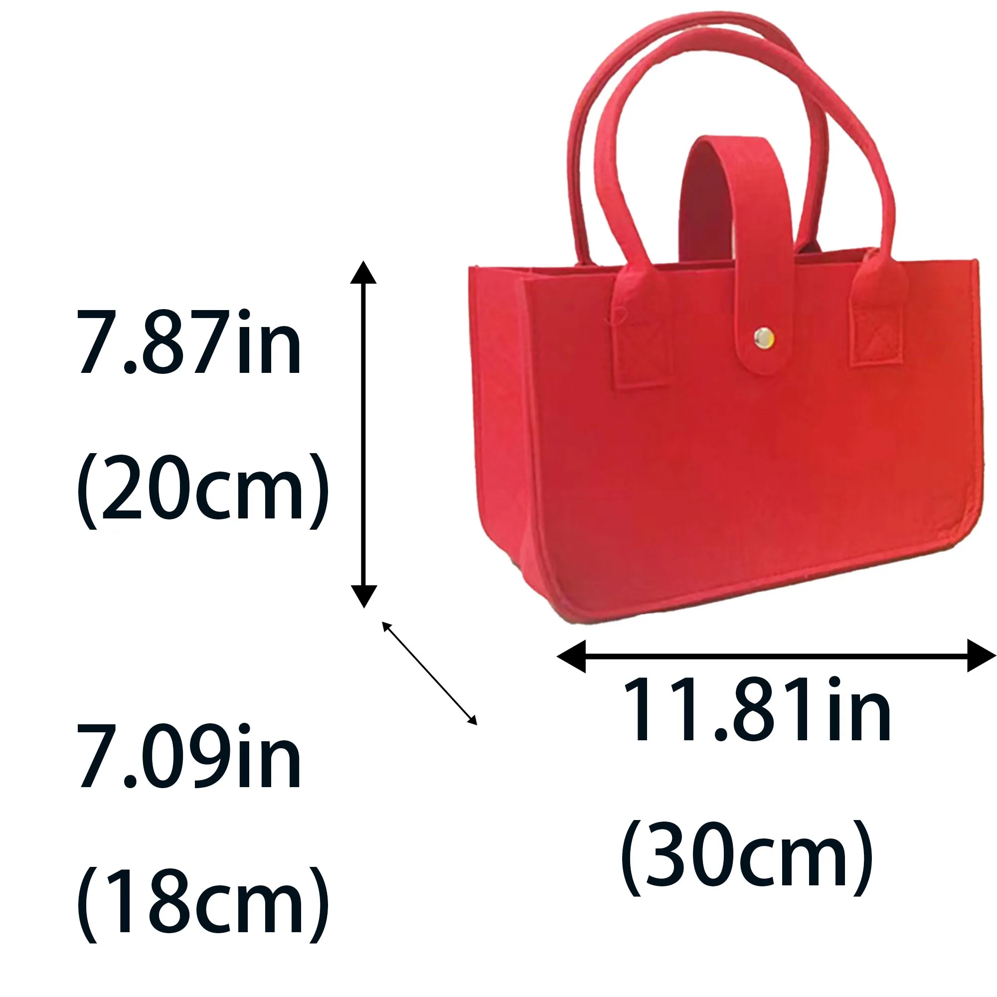 High Capacity Premium Felt Shopping Bag, custom tote bag with logo imprint 6