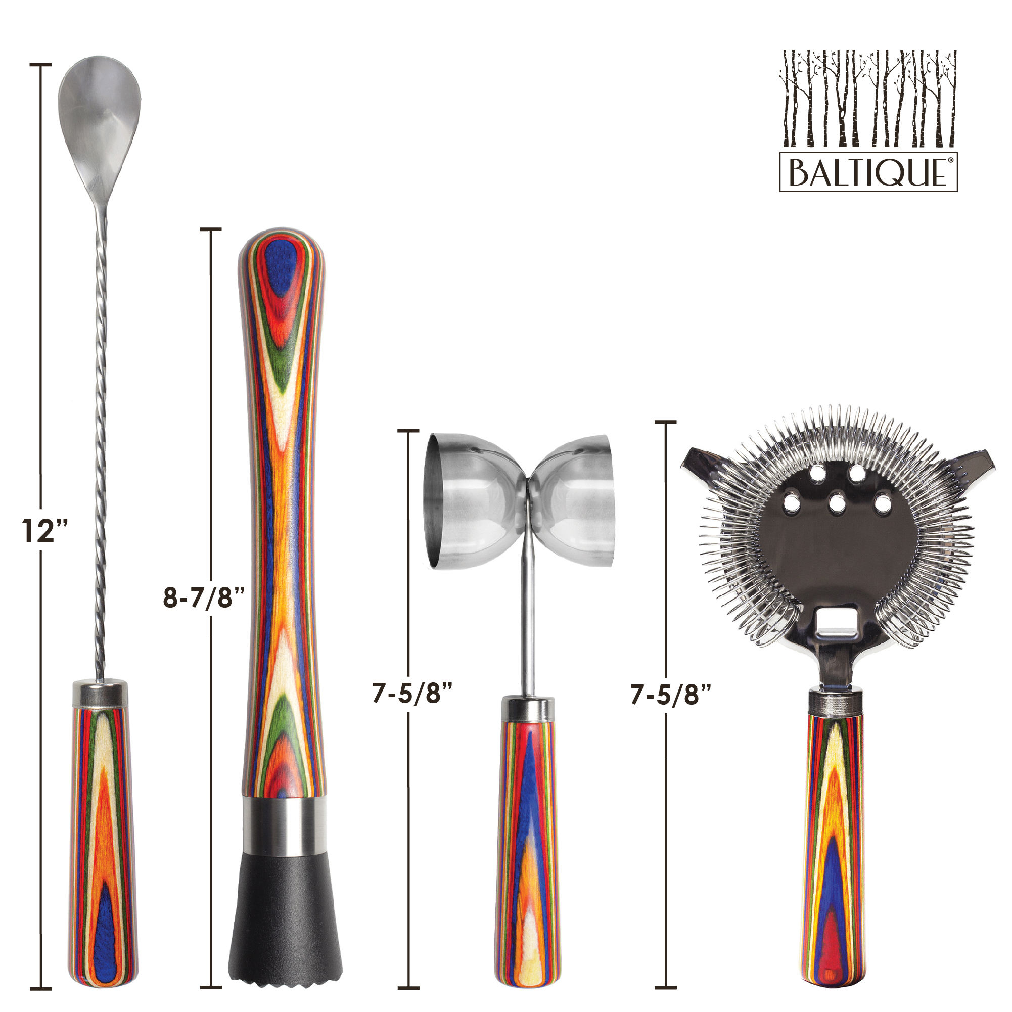 Baltique® Marrakesh 4-Pc Bar Tool Set 5