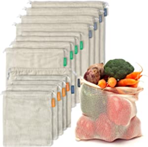 Eco-friendly Drawstring Organic Cotton Mesh Bags 3