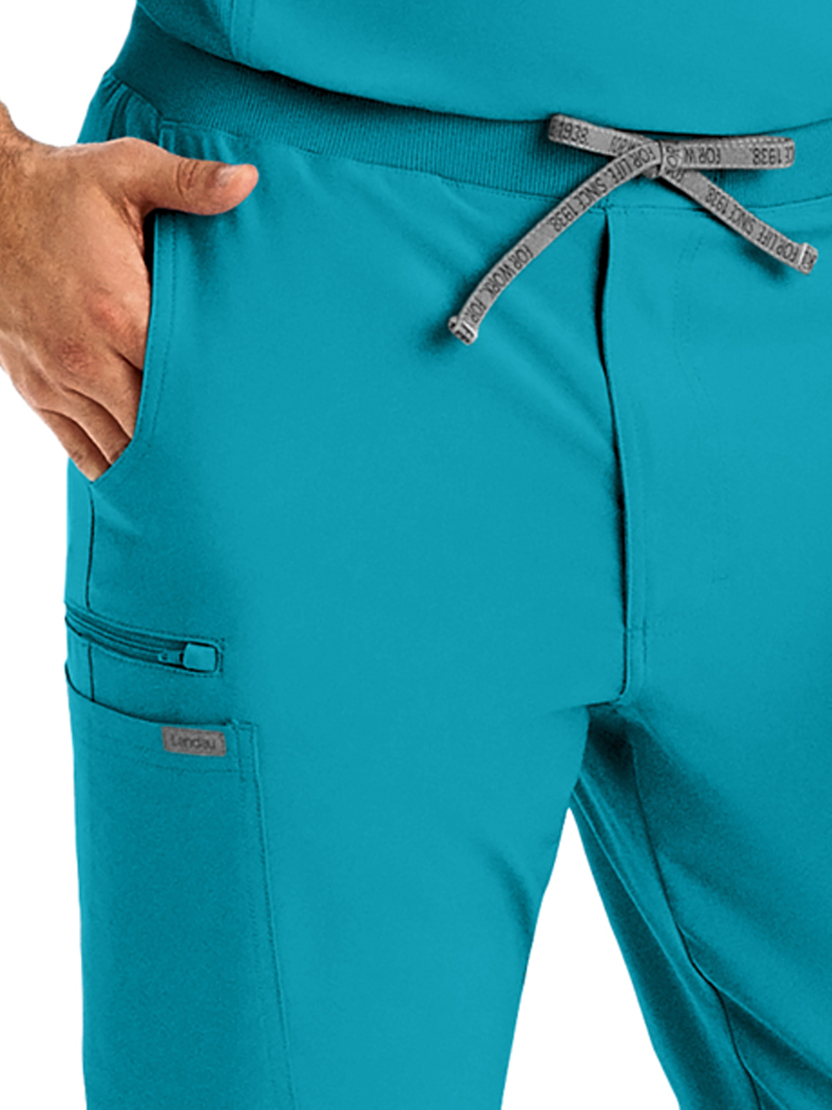 Landau - Forward - Men's Seven-Pocket Mid-Rise Triple-Elastic Waist Jogger Pant 8