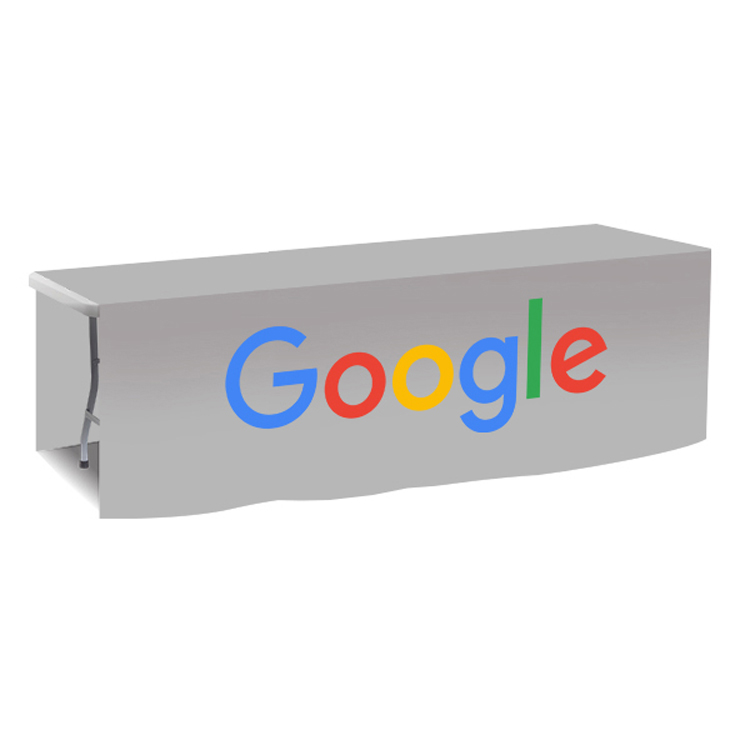 96 in. x 88 in. PolyKnit Table Drop (Full Color Logo) 39