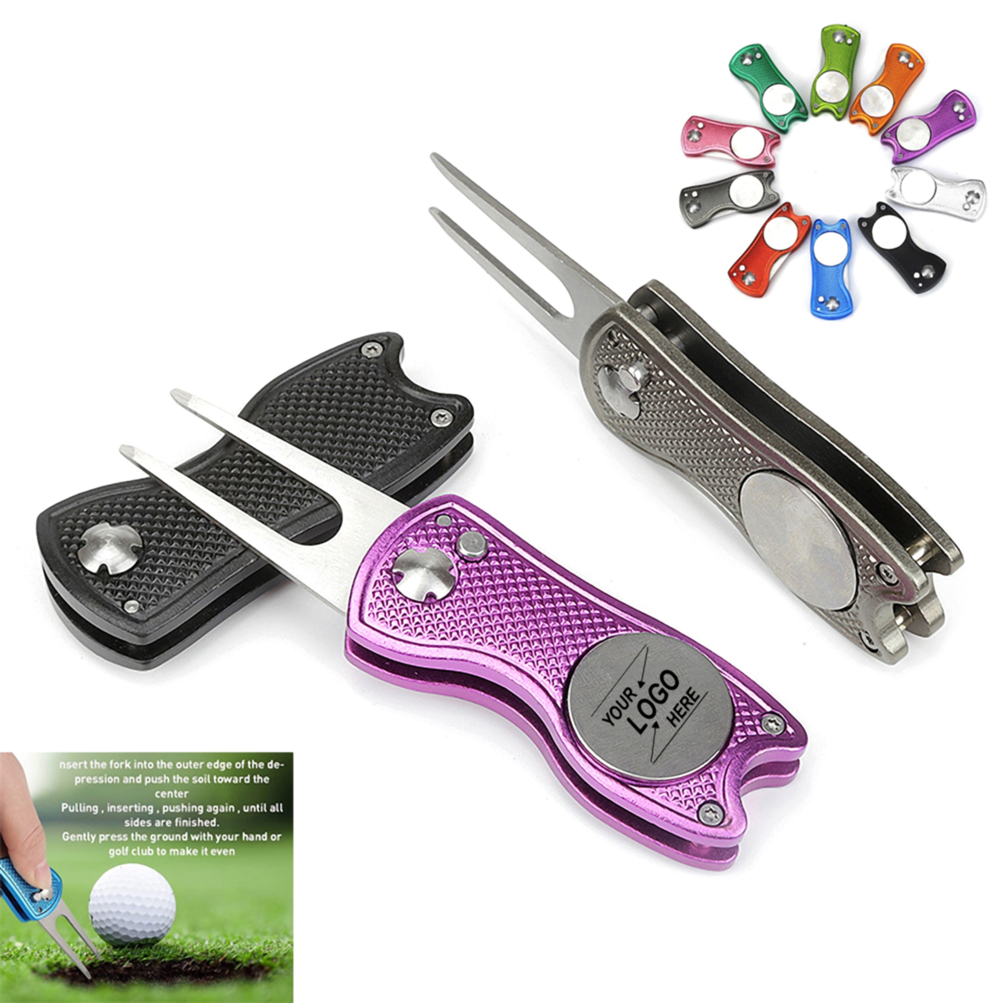 Aluminum Golf Divot Tool