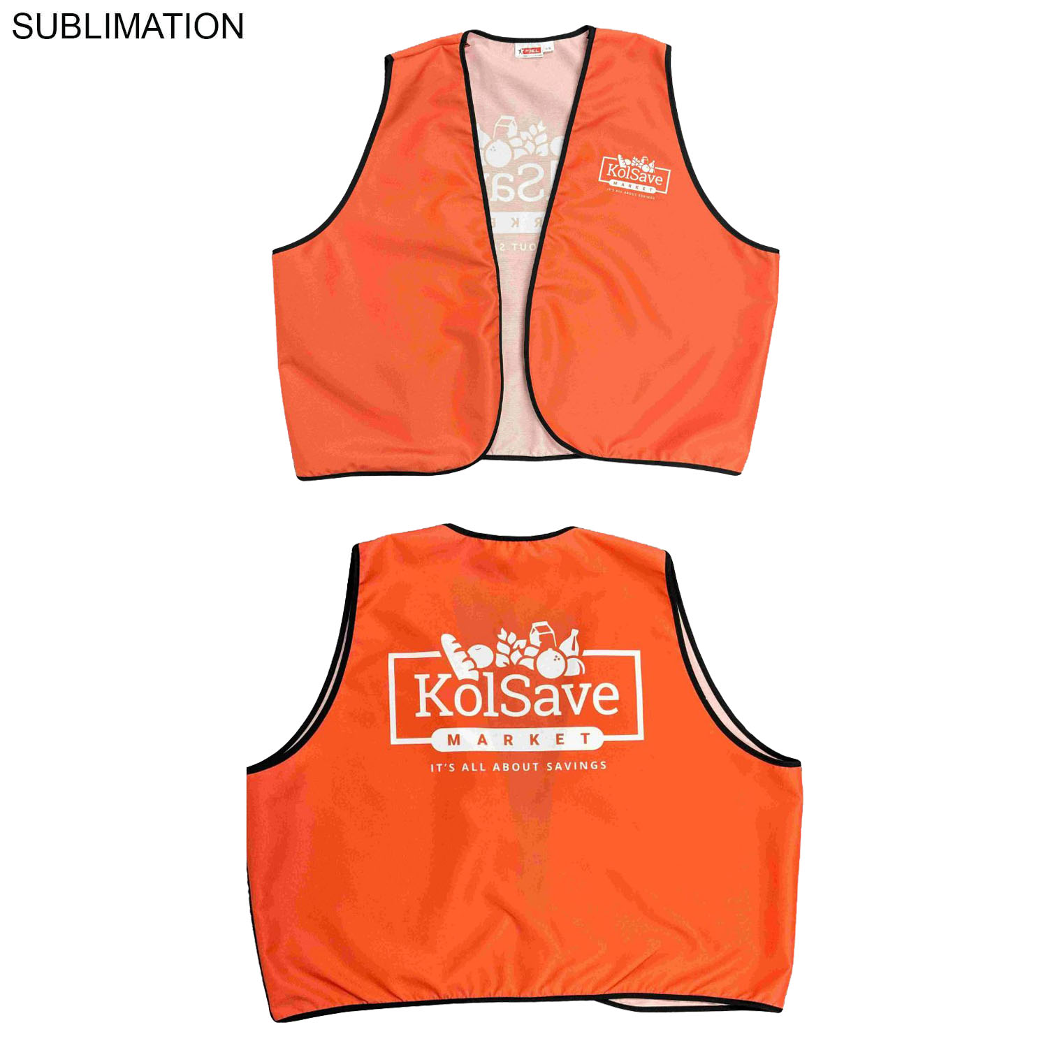 Domestic Made VOLUNTEER Poplin Vest, Fully Sublimated front and back, Available in Every Color 6