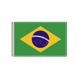 National Flag, Brazil, Double-Sided - 60"W x 36"H 1