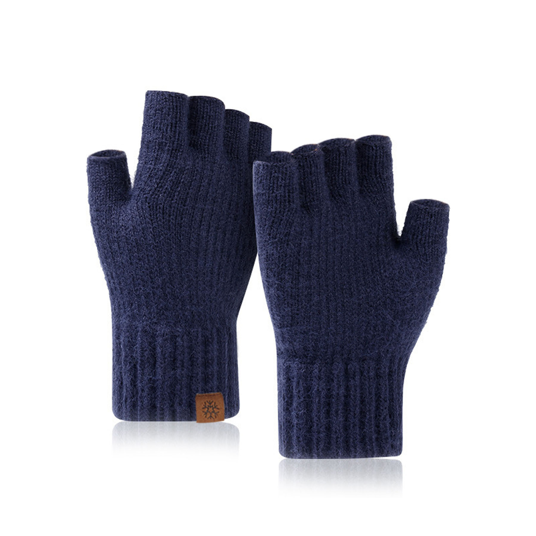 Men's Warm Half-Finger Gloves 8